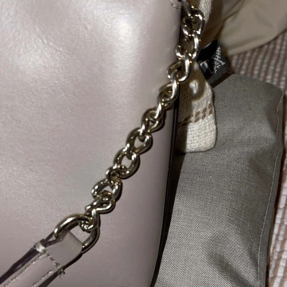Kate Spade Smooth Elegant Taupe Shoulder Bag with Gold by Kate Spade